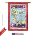 thumbnail image 2 of Breeze Decor 05045 Birds Swing into Spring 2-Sided Vertical Impression House Flag - 28 x 40 in., 2 of 3