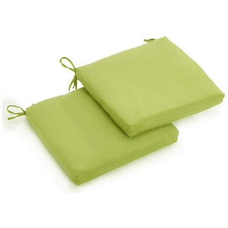 

Blazing Needles 20 x 19 in. Solid Microsuede Chair Cushions Mojito Lime - Set of 2