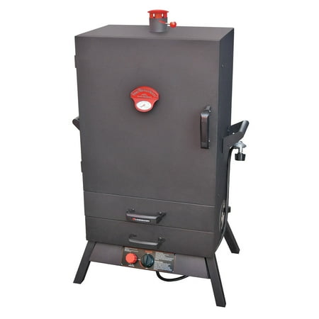 Landmann Smoky Mountain Premium 38 in. Vertical LP Gas Smoker with Two External Drawers Wide