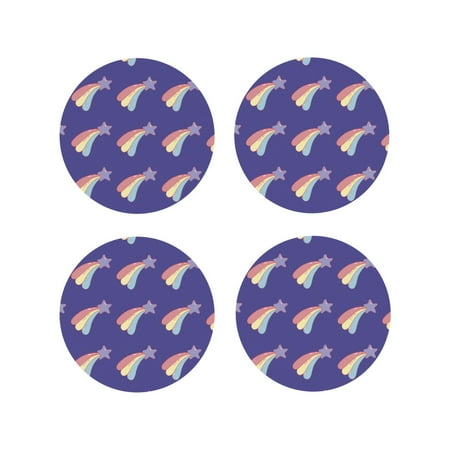 

Leather Coasters with Heat-resistant for Drinks Star with a tail -标题2 Round Shape