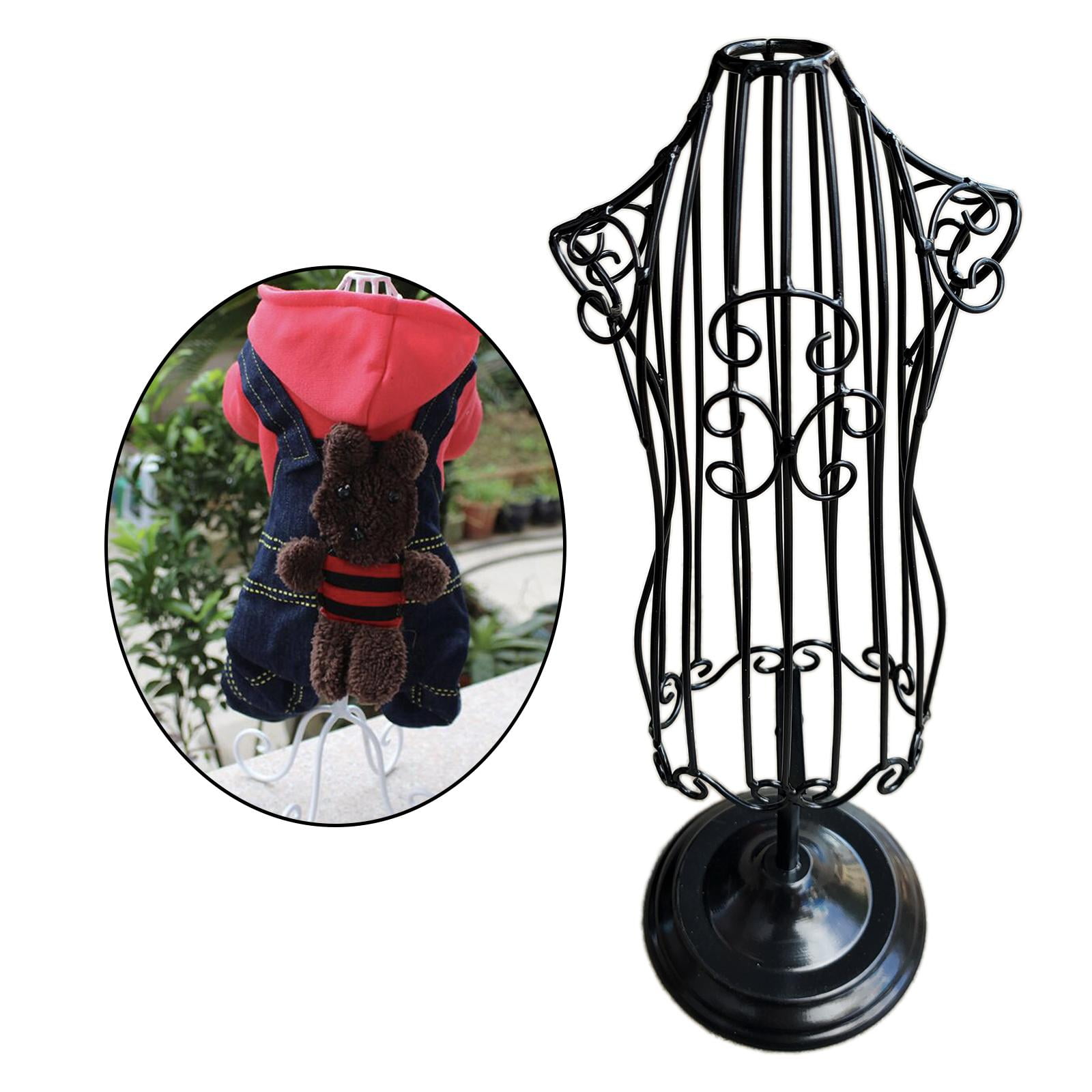 Metal Dog Clothes Display Stand Mannequins Pet Display Model Hangers Small
