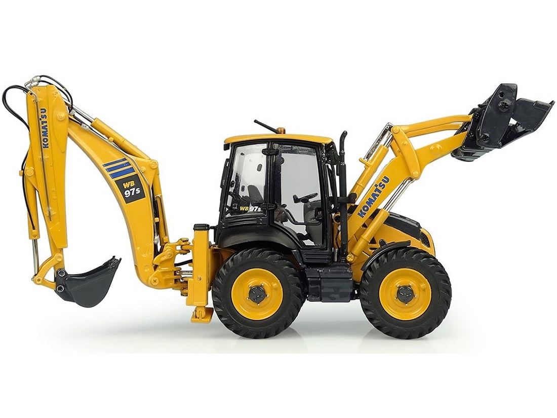 Universal Hobbies 8139 Komatsu WB97S-8 Backhoe Loader 1/50