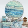 thumbnail image 2 of DESIGN ART Designart 'Ocean Mineral Waves' Nautical & Coastal Metal Circle Wall Art, 2 of 5