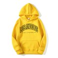 thumbnail image 3 of PMVFHDE Hoodies for Men Unisex Autumn Winter Lined Letter Print Pocket Pullover Hooded Sweatshirt Top Yellow,XXXL, 3 of 3