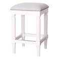 thumbnail image 2 of Manchester 27in.H Square Counter Stool- Alabaster White, 2 of 7