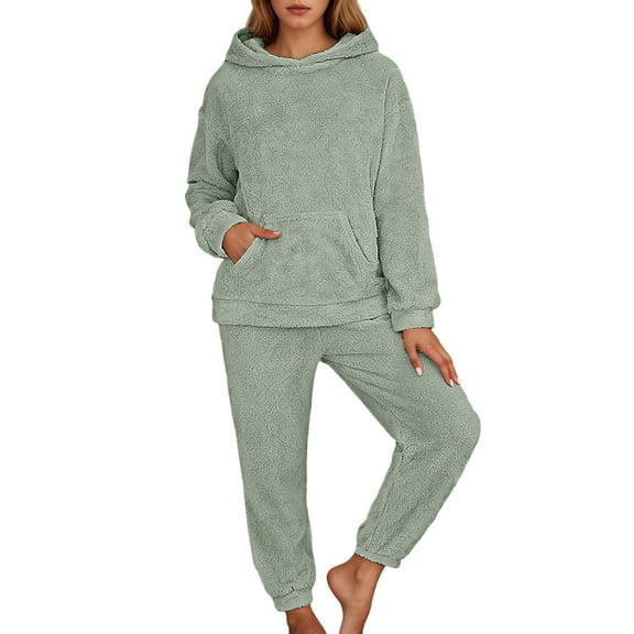 Women'S Pajamas Long Sleeve Pullover Pants Set Womens Loungewear Womens Pjs Sets Winter