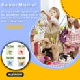 thumbnail image 4 of Kearding 12 Uds huevos de Pascua pintados a mano decoraciones cinta colgante multicolor DIY adornos cesta favores suministros regalos Kits de decoración para fiestas Vistoso, 4 of 6