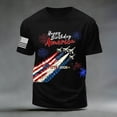 thumbnail image 6 of mgoYE 250 Years America Shirt Men Patriotic Short Sleeve USA Tees Shirts Happy Birthday America Tee Black L, 6 of 6