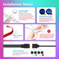 thumbnail image 6 of 65.6Ft LED Strip Lights Music Sync Color Changing RGB LED Strip 44-Key Remote, Sensitive Built-in Mic, Bluetooth Controlled LED Lights Rope Lights, 5050 RGB LED Light Strip, 6 of 7