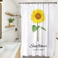 thumbnail image 1 of Small Fresh Series Household Shower Curtain Toilet Bathroom Curtain Hand-painted Waterproof Shower Curtain 1.2M * 1.8M, 1 of 6