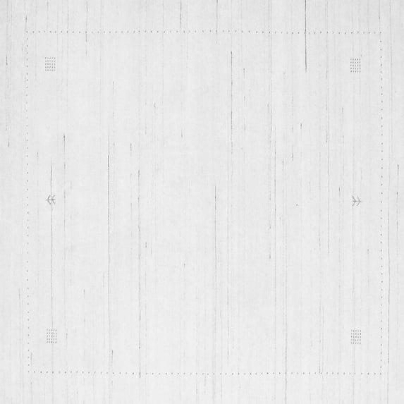 Ahgly Company Indoor Square Solid Gray Modern Area Rugs, 7' Square