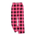 thumbnail image 4 of Men's Flannel Plaid Pajama Pants Cotton Lightweight Pajama Bottoms with Pockets Comfy Sleepwear Lounge Pj Slacks Pants, 4 of 4