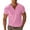Pink, variant on Solid Button Front Short Sleeve Shirt Classic Everyday Tee for Casual Wear Mens Pocket T Shirts Opaque Shirts for Men Running Shirt Men Workout Shirts Men