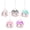 Blue,Pink,White,Purple,Gray, variant on 1 Pack Easter Bunny Hanging Ornaments for Tree, Plush Rabbit Decorations with Glitter Paws, Spring Party Decoration