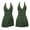Army Green, variant on Sakmal Womens One Piece Swimsuits Mesh Swim Dress Bathing Suit V Neck Beach Green Ladies Swimwear L