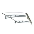 thumbnail image 5 of Stylish Series Door Window Awning - Durable Crystal Solid Polycarbonate&Sturdy Aluminum Alloy.Perfect for Wooden Wall Houses, Offering Superior Protection from Rain & Sun While Enhancing Curb Appeal, 5 of 11