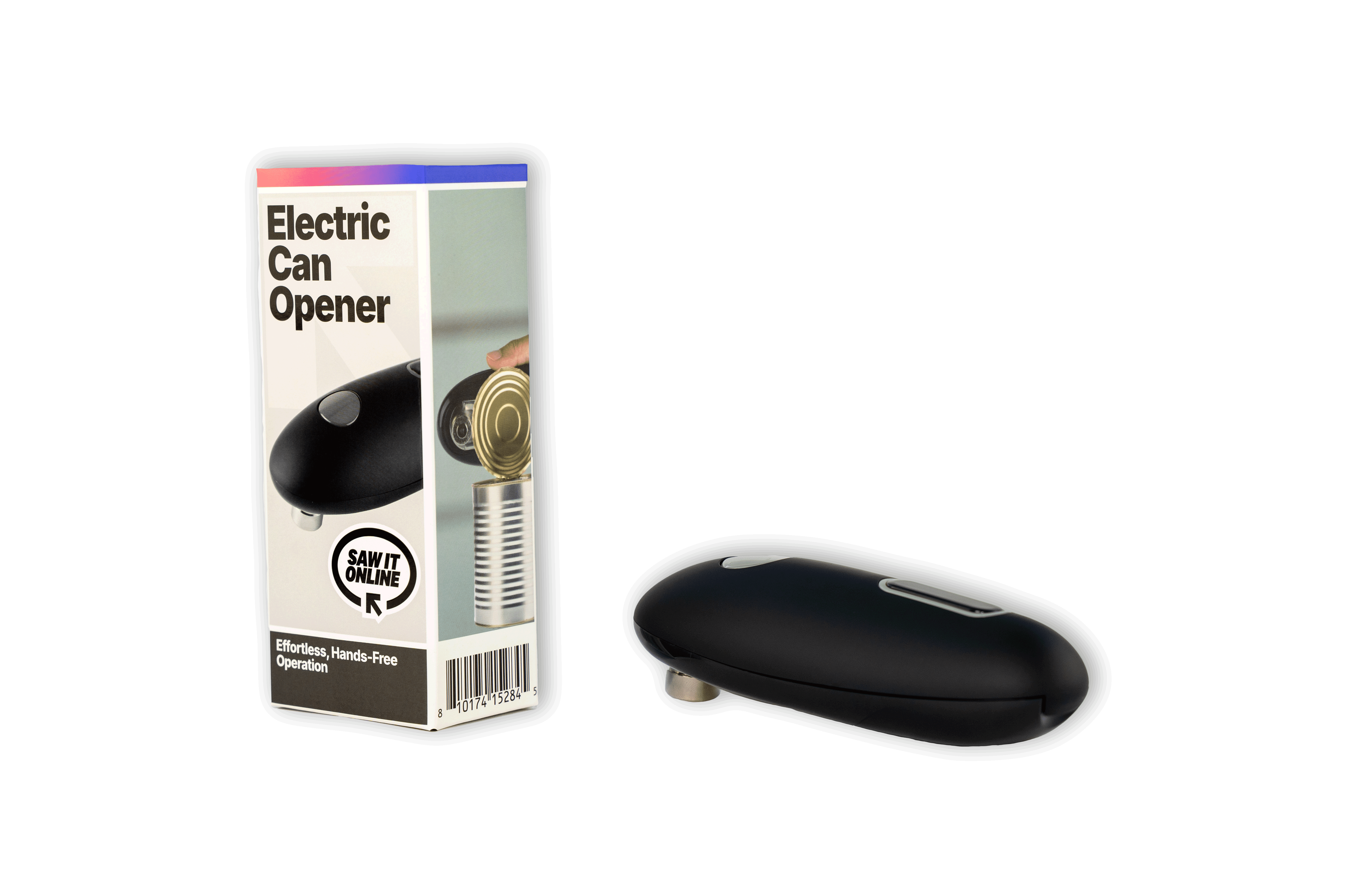 Effortless Hands-Free Electric Can Opener with Smooth Edge Design