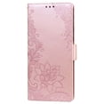thumbnail image 6 of for Samsung Galaxy S20 6.2 inch Wallet Case, Flower Pattern Stand Feature Protective PU Leather Flip Cover with Credit Card Slot Side Cash Pocket Magnetic Closure for Samsung Galaxy S20,Rosegold, 6 of 7