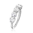 thumbnail image 3 of Ross-Simons 2.00 ct. t.w. Lab-Grown Diamond 5-Stone Ring in 14kt White Gold, Women's, Adult, 3 of 5
