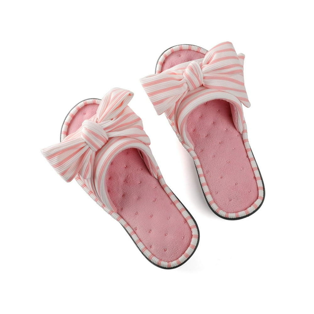 ULTRAIDEAS - Women's Memory Foam Open Toe Slide Slippers with ...