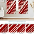 thumbnail image 5 of Red White Christmas Candy Cane Blackout Window Curtains, Stripe Stripe Thermal Insulated Curtains Grommet Top Window Drapes for Living Room, Bedroo 42"W x 84"L (Pack of 2), 5 of 6