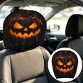 thumbnail image 3 of Clearance! Scary Pumpkin Headrest Covers for Cars, Upgraded Snug Fit Car Headrest Cover, Unique Halloween Ornament for Vehicle Interior Layout, Free 30-Day Returns, 3 of 4