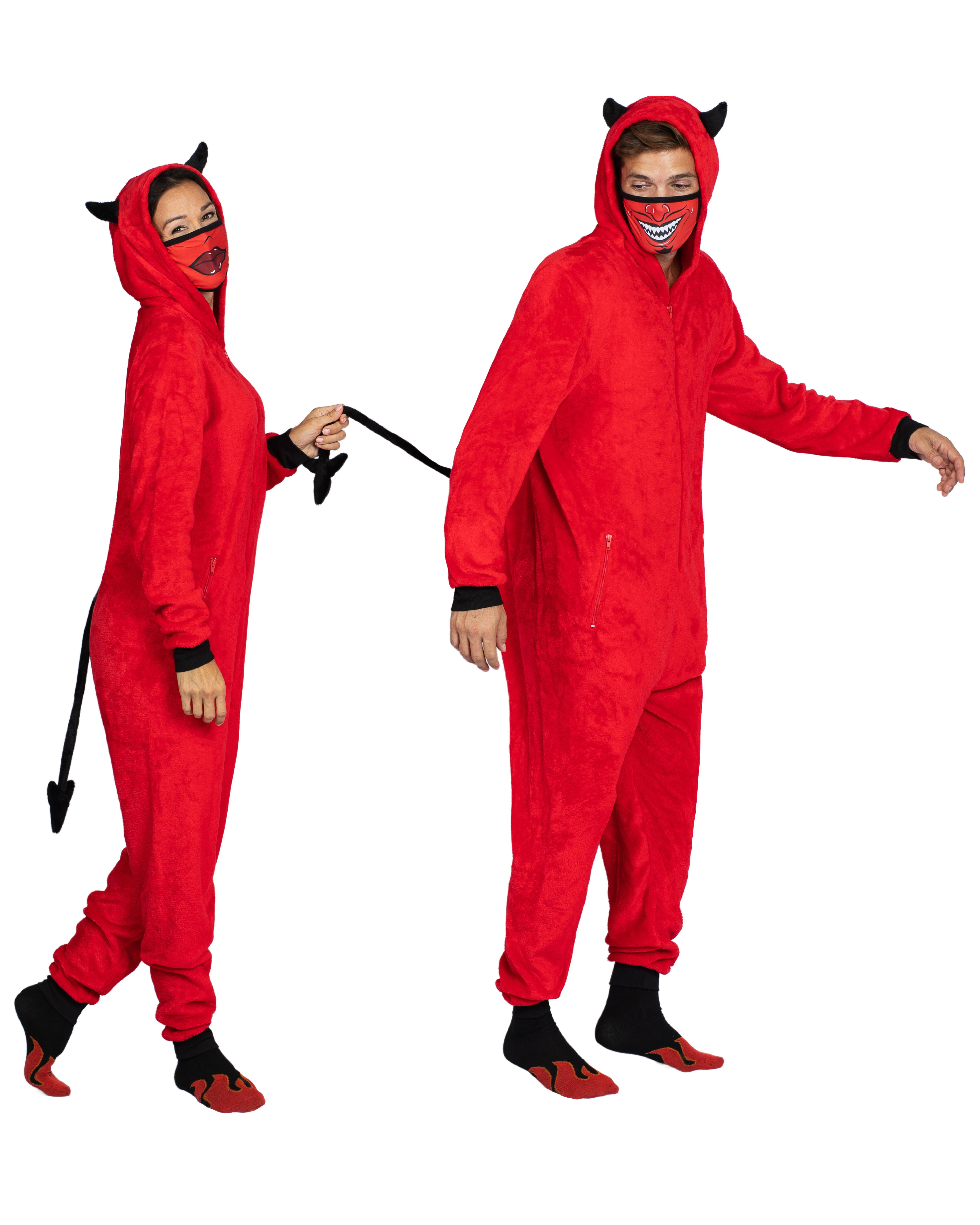 Men's devil onesie sale