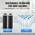 thumbnail image 4 of 2.25G Gravity-fed Water Filter Countertop System Stainless Steel 2 Filters, 4 of 9