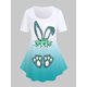 thumbnail image 1 of Camiseta Ombre Floral Tamaño Grande Rosegal Camisetas tallas grandes, 1 of 2