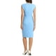 thumbnail image 3 of Vestido de tubo sin mangas para mujer Inspire Chic, vestido profesional de oficina, color azul claro M, 3 of 6