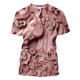 thumbnail image 4 of Camisetas de Manga Larga de los Hombres Relief Steed Impresión Gráfica Tee, Sudadera de Cuello de la Tripulación Casual para Al Aire Libre, Vacaciones Y Uso Diario, 4 of 7