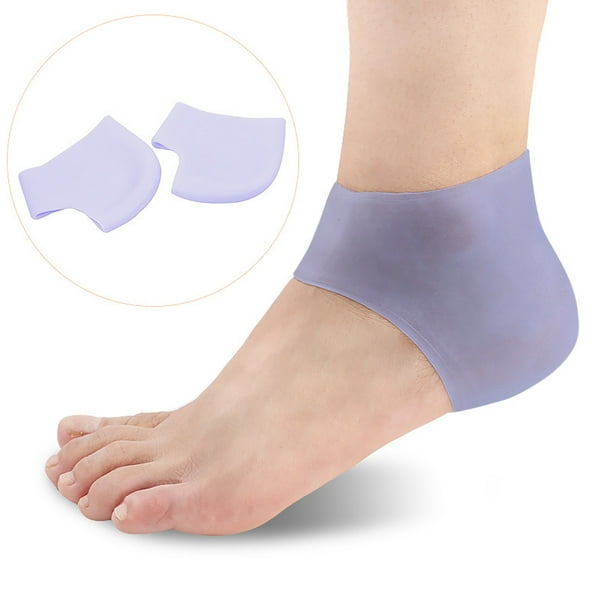 Ganfancp Pie Agrietado Herramienta Gel Hidratante Talón Agrietado Rebajas Flash Deals 1 Par de Protectores de Talón