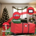 thumbnail image 7 of Rolling Christmas Tree Storage Bag for 9 ft Artificial Trees with Wheels& Handles, 600D Oxford Red, 7 of 7