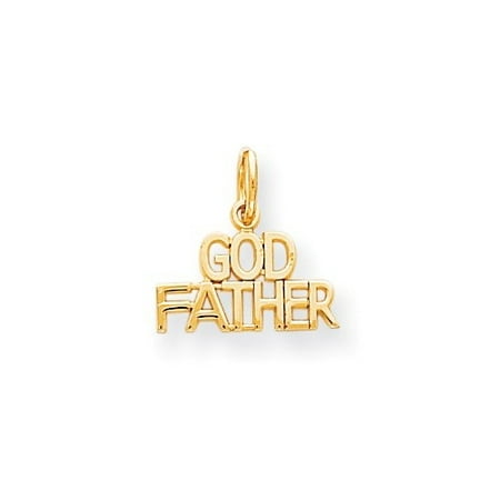 10k Yellow Gold Godfather Charm Pendant