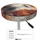 thumbnail image 4 of Balery Romantic Flower Fox Couple Fundas de asiento para taburete de bar redondo de tela de terciopelo ajustables que protegen de arañazos y manchas para sillas de 14 a 17 pulgadas.-14 inch, 4 of 7
