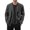 Black*, variant on RUTAYY Men's Casual Business Shirts Solid Color Long Sleeve Turndown Collar Button Loose Fit Layer Wear Trendy Travel Tops