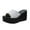 Silver, variant on zttd fashion summer sandals wedge heel thick sole fish mouth solid color multicolor casual slipper women's slipper a
