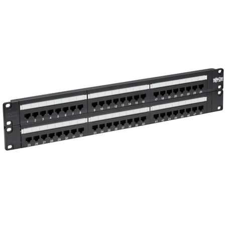 UPC: 0037332120045 | Tripp Lite 48-port Cat6 Cat5 Patch Panel Rackmount 110 Punch Down Rj45 Ethernet 1urm 568b – Patch Panel – 19 – 48 Ports