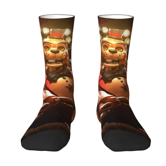 Five Nights At Freddy's Novelty Crew Socks Casual Socks Mid Calf Socks For Women Men