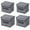 4 Pack 10.3 ", variant on Fabric Storage Boxes with Lids 2 Pack Linen Fabric Clothing Shelf Basket Bins , Collapsible Storage Cubes,Closet Organizers and Storage Containers for Office Home Bedroom Storage, Gray(10.3inch)