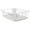 White, variant on Chrome Plated Metal and Plastic Counter Top Drying with Plastic Tray and Cutlery Holder Dish Racks