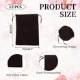 thumbnail image 2 of Uxcell 12 Pcs Velvet Drawstring Bag, 6.7 x 9 Inch Jewelry Velvet Pouches Gift Bags for Wedding Party Favor Candy Jewelry Packaging Organizing Storage, Brown, 2 of 7