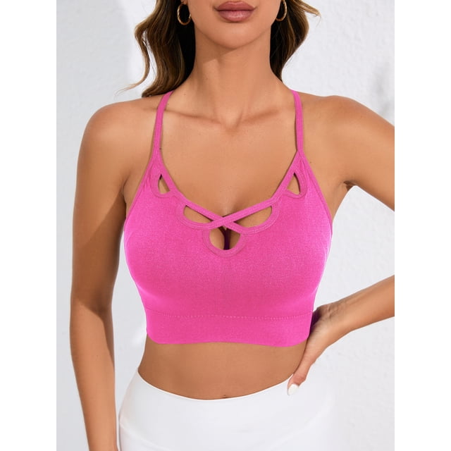 TopLLC Bras for Women Everyday Bras Plus Size Seamless Push Up Sports Bra Comfortable Breathable Base Tops Underwear