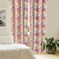 thumbnail image 2 of Ambesonne Moroccan Curtains, Italian Inspired Motif, Pair of 28"x84", Multicolor, 2 of 5