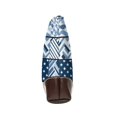 thumbnail image 4 of Leather Clutch 8 X 5. 5 In Wrist Strap And Hand Bag Easy To Carry Lightweight Waterproof And Durable Aliceblue Geometric Patterns_3, 4 of 6