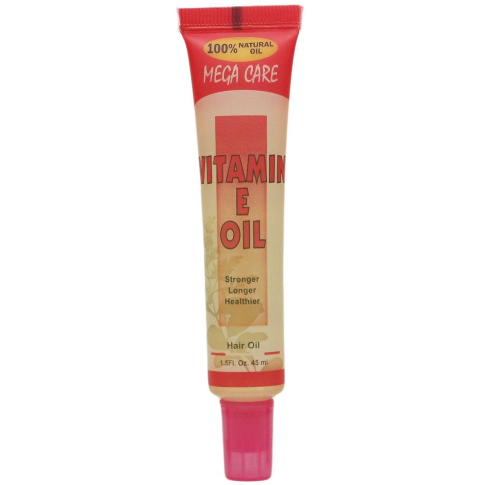 Sunflower Cosmetics Mega Care Tube Hair Oil, Vitamin E Oil, 1.5 Oz,12