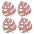 thumbnail image 1 of Juego de 4 salvamanteles de silicona, tapete resistente al calor para encimeras, tapetes antideslizantes, tapete de mesa con decoración de hojas, 1 of 5