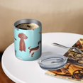 thumbnail image 3 of 12oz Coffee Tumblers Cartoon Dog Stainless Steel Vacuum Insulated Travel Tumbler Coffee Cups Mug with Lid and Straw with Cleaning Brush for Cold & Hot Drinks, 3 of 5