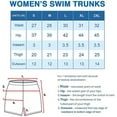 thumbnail image 6 of Women’s Solid Bright Colored Quick Dry Swim Trunks, Swimwear, Bathing Suits, Swimming Shorts for Women, Tropical White, Large, 6 of 7