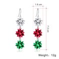 thumbnail image 5 of Pendientes de Navidad para mujer, bonitos pendientes colgantes con lazo, para fiestas navideñas, E, 5 of 5
